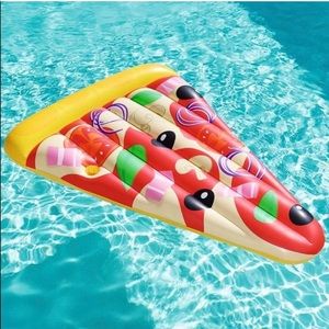 Pizza Pool Float with Cup Holder